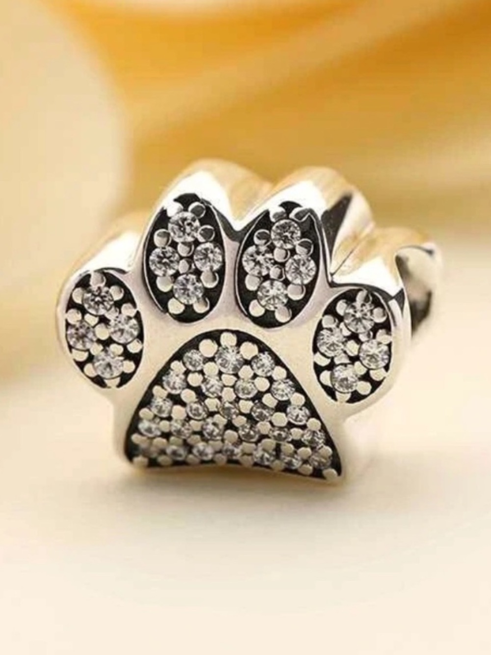 Pandora  Paw Print Charm